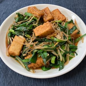 あすかの作ってみた!投稿(スタミナ系節約おかず♡『レバニラ風厚揚げ』調味料オール1☆)