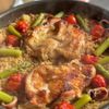 夏野菜とイカのカレーパエリアの工程4