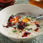 【レンチン・3分で完成】豆乳のピリ辛ヘルシースープ