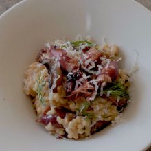 10分で完成【ホタルイカの味噌クリーム玄米リゾット】