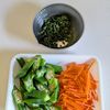 【オクラとささみの大葉ぽん酢和え】の工程1