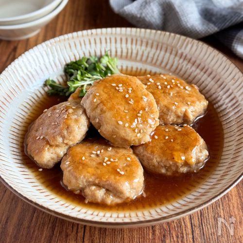思わずのみほす!【れんこんつくねの白だしあんかけ】