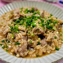 【アスパラガスとスナップエンドウの肉巻き・えのきダレ】無水煮