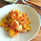 ごはんがススム☆お弁当にも♪えびと卵のバター醤油ソテー