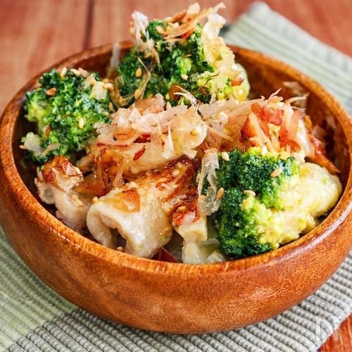 5分で爆速副菜♪【ちくわブロッコリーの味噌マヨ和え】
