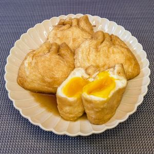 𝔂𝓾𝓶𝓲🍓の作ってみた!投稿(染みうま♡『油揚げの巾着たまご』節約中にも◎)