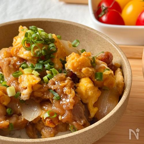 10分で簡単!新玉ねぎで【春の豚たま丼】