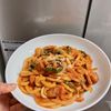 ケの作ってみた!投稿(パスタより美味しい!?『うどんナポリタン』ランチに最適♡)