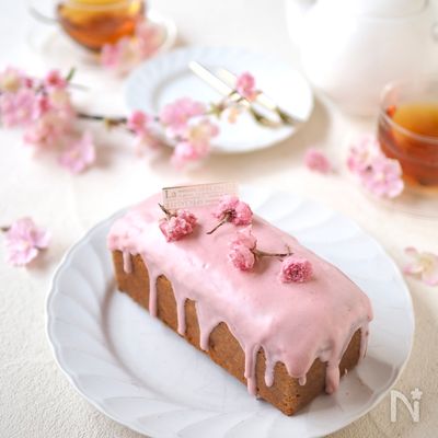 材料3つ！鬼ラクないちごチョコパウンドケーキ【ひな祭り】