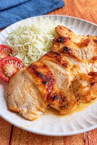 【鶏むね肉の塩麹焼き】しっとり柔らか♡