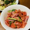 はっぴぃの作ってみた!投稿(【きゅうりトマトとハムのサラダ】3分で完成!ドレッシング簡単)