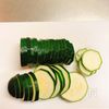ズッキーニと豚肉のミルフィーユ蒸し　ごま酢だれの工程1
