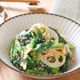 ワンパンで簡単！【小松菜と蓮根のごま味噌炒め】ご飯が進む