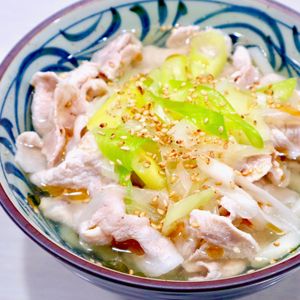 まゆの作ってみた!投稿(【豚ネギ塩うどん】あったかやさしい味わい♪食べ応えも◎)
