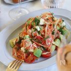スモークサーモン•アボカド•クリチのマリネ♡デパ地下お惣菜