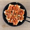 作業時間3分《厚揚げのキムチーズ焼き》の工程1