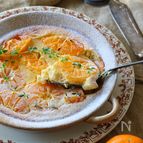 焼くまで10分！ヨーグルトと豆乳で♪【米粉みかんクラフティ】