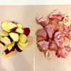 こってりダレでご飯が進む！サツマイモ入りヤンニョムチキンの工程1