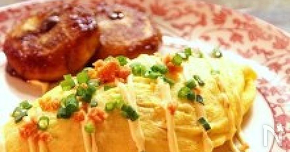 鮭の和風オムライス