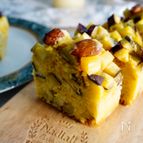 さつまいもとアーモンドの塩はちみつのパウンドケーキ