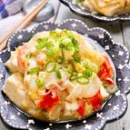 シーフードミックスで作る♡『海鮮かにたま豆腐』