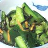 tennisloveの作ってみた!投稿(1分で超簡単美味!きゅうりのお茶漬けわさび和え)