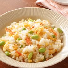 桜えびと枝豆のチャーハン