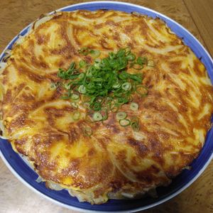 ももの作ってみた!投稿(小麦粉不要！新玉ねぎの甘みを楽しむ新玉ツナチヂミ風)