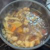【根菜と鶏肉の力うどん】具沢山でほっとする味♡の工程1