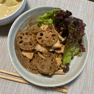 あおいの作ってみた!投稿(ワンパン10分！【鶏むね肉のデミグラスチキン】デミ缶不要♩)