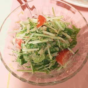 milkの作ってみた!投稿(【簡単5分♪水菜とトマトのサラダ】手作りごまドレッシング)