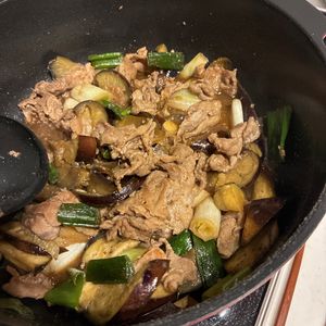1169387の作ってみた!投稿(ご飯おかわり必須！豚こまとナスの甘辛生姜焼き)