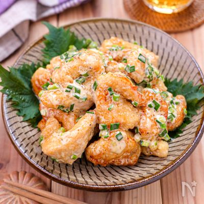 【ねぎマヨポン酢のとりマヨ】和風に仕上げたとりマヨレシピ♪