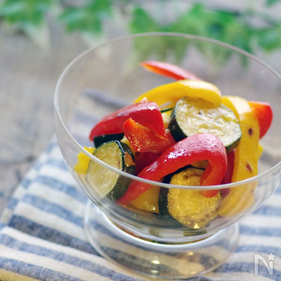 グリル野菜のマリネケバブのレシピ