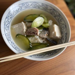 ピロピロピー🏇🐣の作ってみた!投稿(夏バテ解消〖サバ缶冷や汁〗５分で完成！お手軽なのに絶品♪)