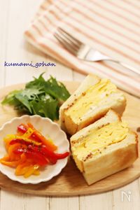 ふわふわ美味しい♪厚焼きたまごサンド