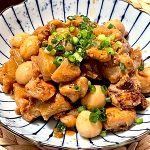 michuの作ってみた!投稿(ひと口ころころ♪【鶏肉とこんにゃくの甘辛みそ煮】)