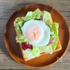 【朝食に】レタスたっぷり！とろ〜り半熟卵トーストの工程4