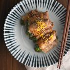 【ご飯が進む！】豚巻き菜花の甘味噌照り焼き