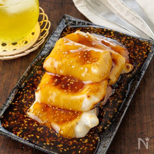 【ごまが香ばしい】家族大絶賛！みたらし風甘じょっぱ焼きもち