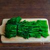 春菊の塩昆布マヨ和えの工程2
