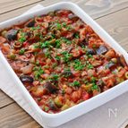 作り置き☆ナスとオリーブの地中海風トマト煮