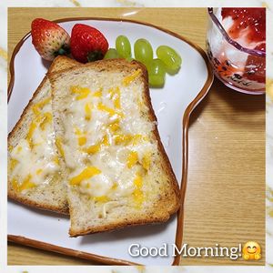 ナムディの作ってみた!投稿(朝から幸せ♡ハニーチーズトースト)