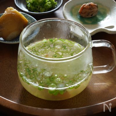 【風邪予防、ひき始めに】焼き梅干しねぎ生姜湯