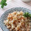 食感も楽しむシンプル炒め♡コロコロれんこんとむき海老の塩炒め
