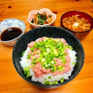 まろみの作ってみた!投稿(お店に負けない！美味しすぎるネギトロ丼のたれ)