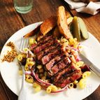 めんつゆで作る！簡単ごちそうステーキパスタ