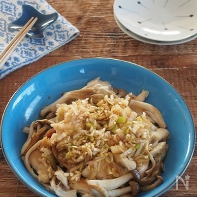 揚げない!鶏ささみときのこのヘルシー油淋鶏