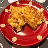 m★egの作ってみた!投稿(絹厚揚げとコーンとハムのもちもち焼き)
