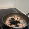 10分で完成!【鶏ひじき丼】の工程2
